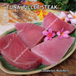 TUNA fillet steak boneless fish frozen +/- 3/4" 2cm (price/pack 500gr 3pcs)